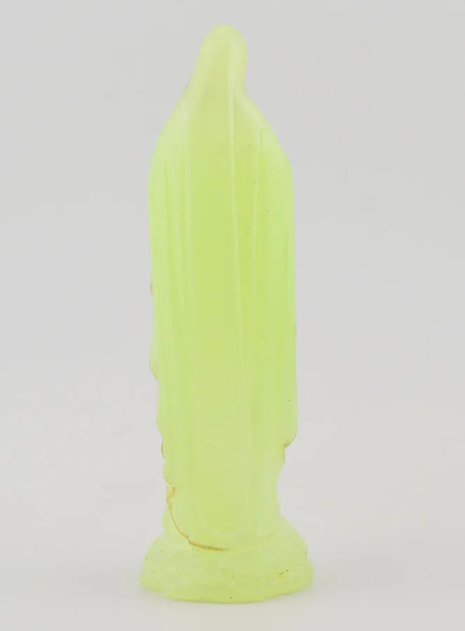 Figur Unserer Lieben Frau von Lourdes Fluoreszierend Leuchtend - 10 cm (pic 4)