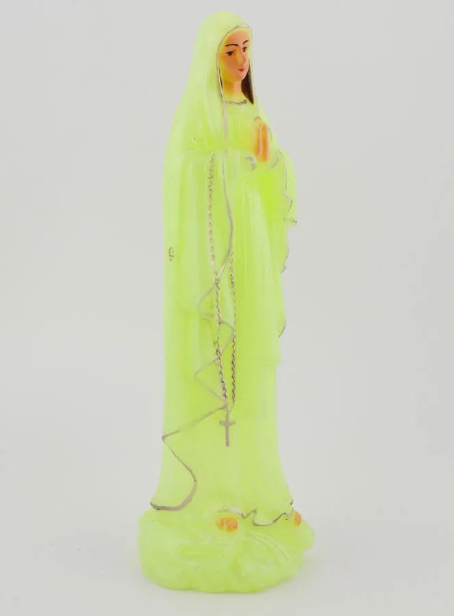 Figur Unsere Liebe Frau von Lourdes Fluoreszierend Leuchtend - 18 cm (pic 3)