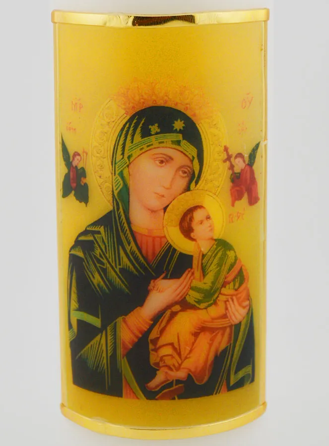 Christliche Bildkerze Maria von der Immerwährenden Hilfe - 15 cm (pic 3)