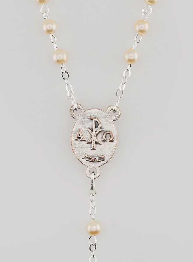 Kommunion Rosenkranz Silber + Anhänger (pic 4)