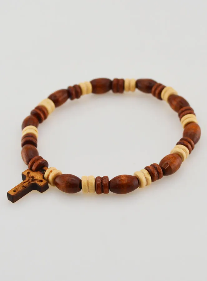 Zehnerrosenkranz Armband aus Holz (pic 3)