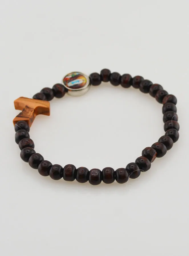 Rosenkranz Armband Holz Taukreuz (pic 4)
