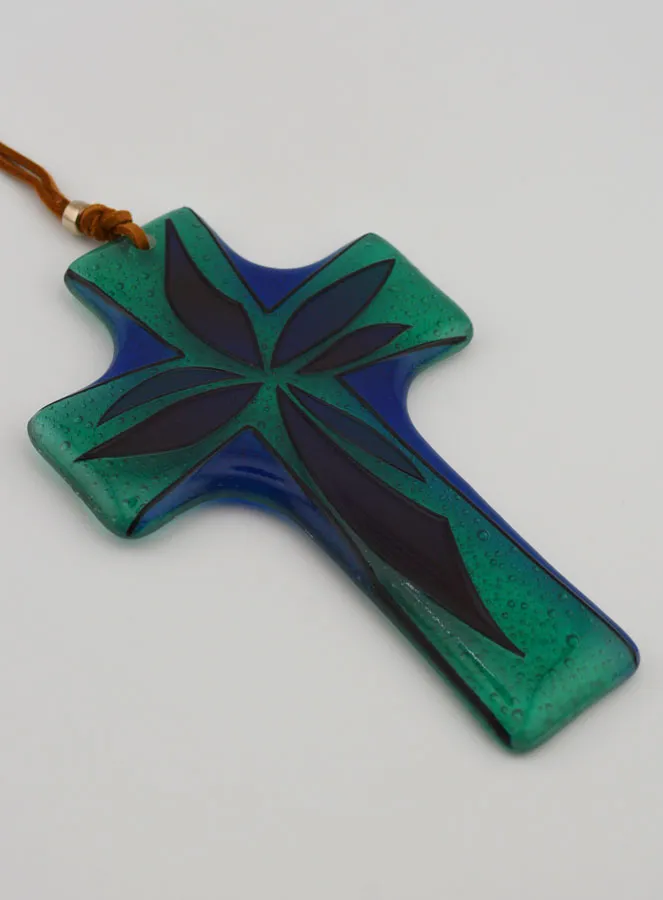 Handgefertigtes Glas Kreuz (pic 3)