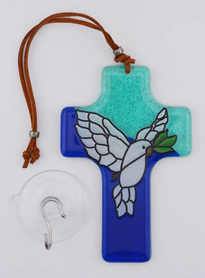 Glas Kreuz Heiliger Geist Friedenstaube (pic 3)