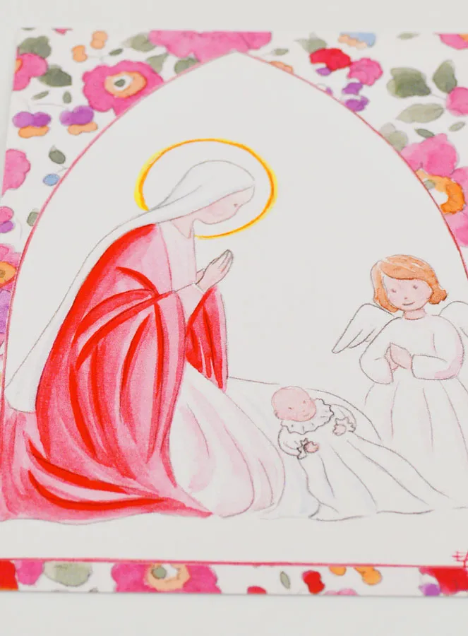 Taufbild - Heilige Maria und Schutzengel (pic 2)