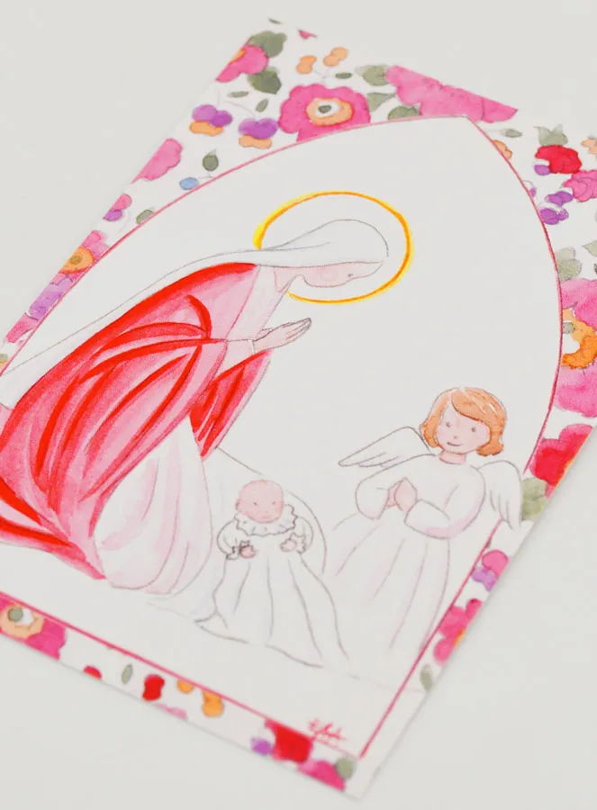 Taufbild - Heilige Maria und Schutzengel (pic 4)
