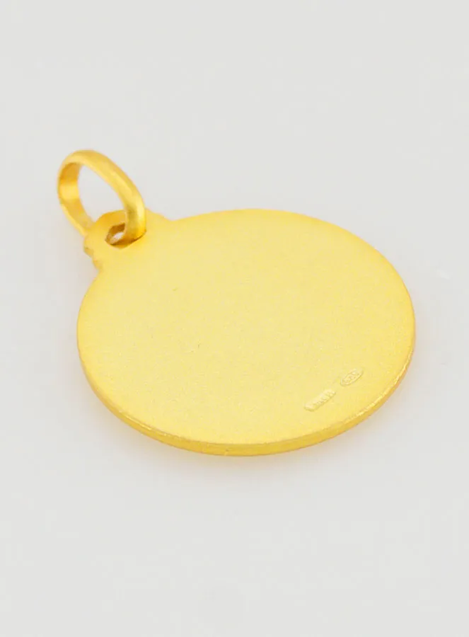Taufmedaillon Heiliger Christophorus Vergoldet (pic 4)