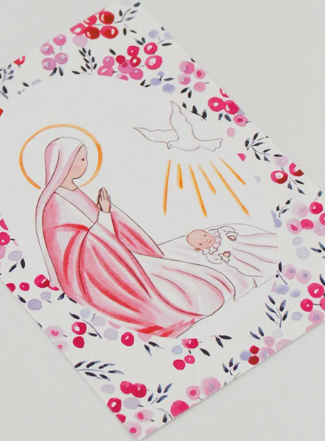 Taufbild Maria und Heilige Geist Taube (pic 3)