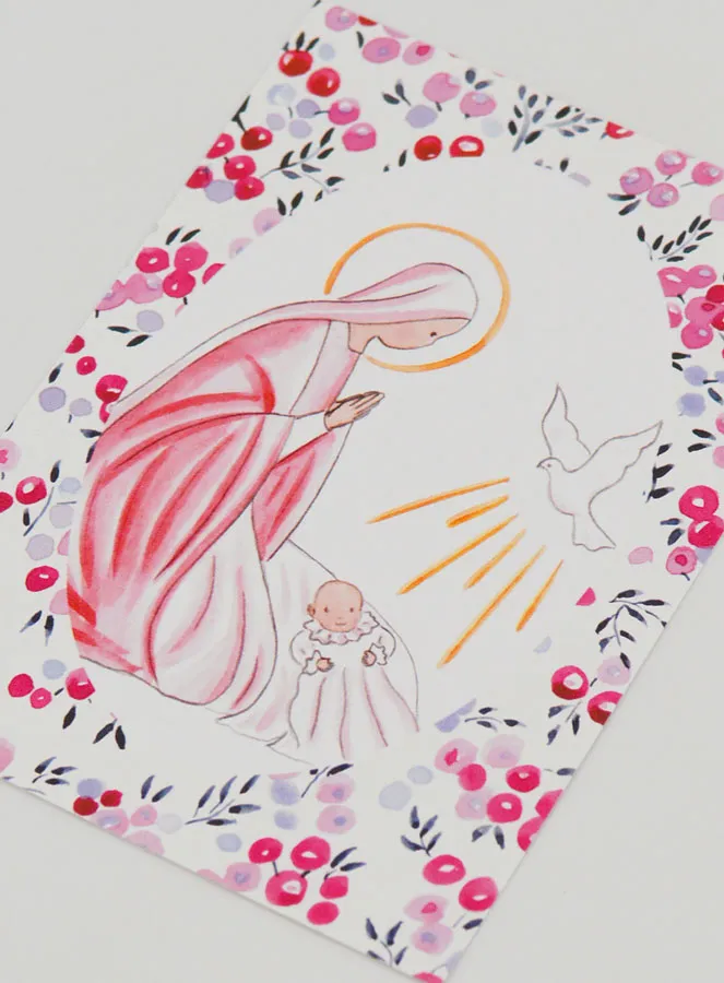Taufbild Maria und Heilige Geist Taube (pic 4)