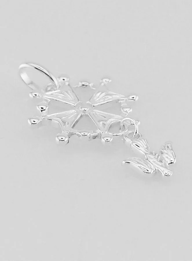 Anhänger zur Taufe Kreuz Heiliger Geist 925 Silber (pic 3)