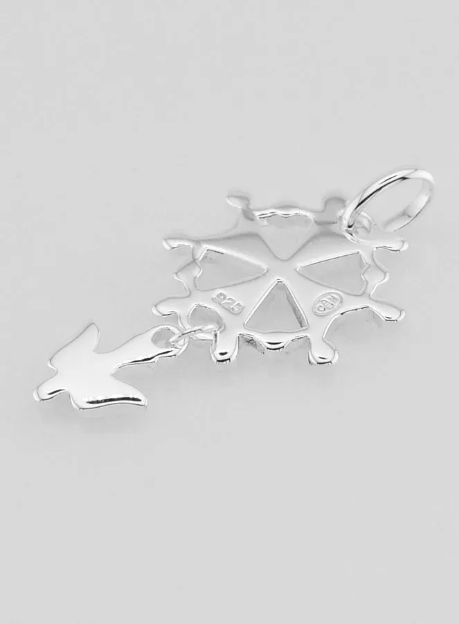 Anhänger zur Taufe Kreuz Heiliger Geist 925 Silber (pic 4)