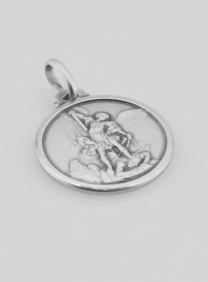 Taufmedaillon Hl Michael 925er Sterlingsilber (pic 3)