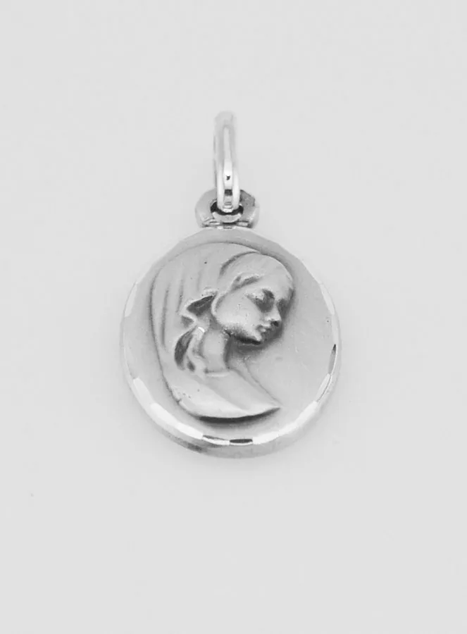 Anhänger zur Taufe Maria mit Schleier 925 Silber (pic 2)