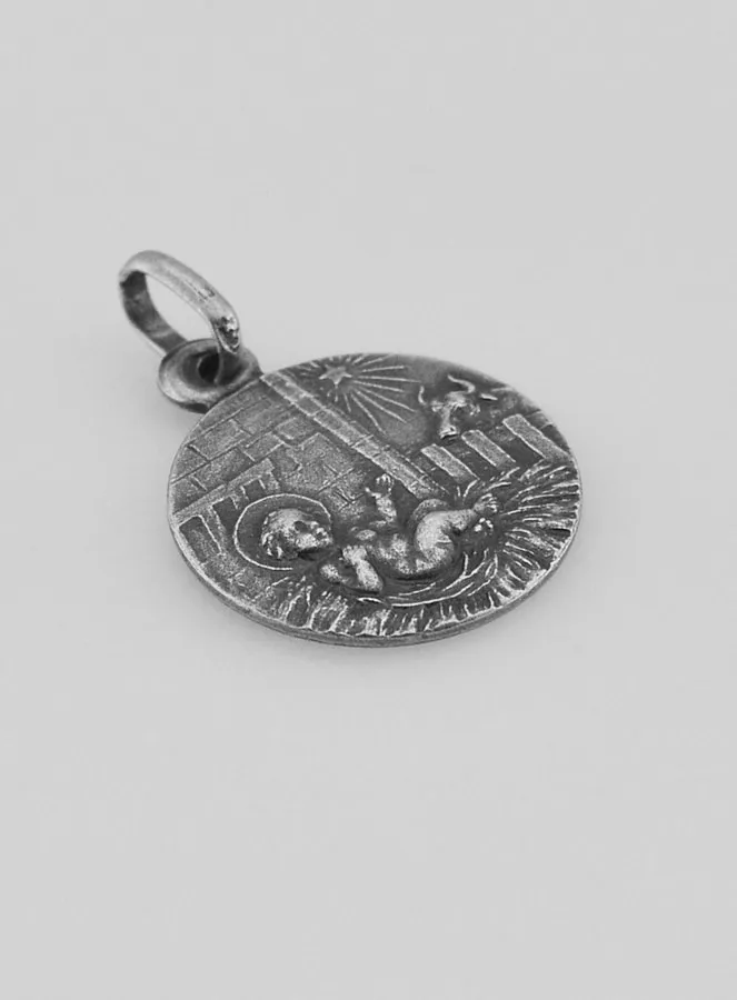 Tauf-Anhänger Geburt Christi 925er Sterling Silber (pic 3)
