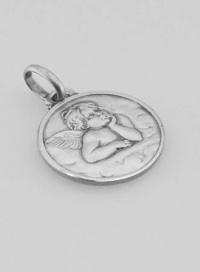 Anhänger Tauf-Medaillon Schutz-Engel Sterling Silber (pic 3)