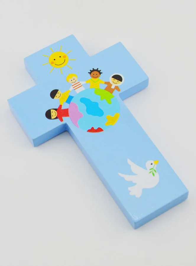Holz-Kreuz Kinder der Welt (pic 3)