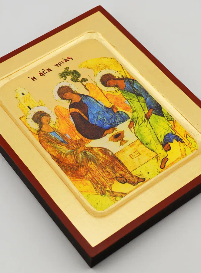 Byzantinische Ikone der Heiligen Dreifaltigkeit nach Rublev (pic 3)