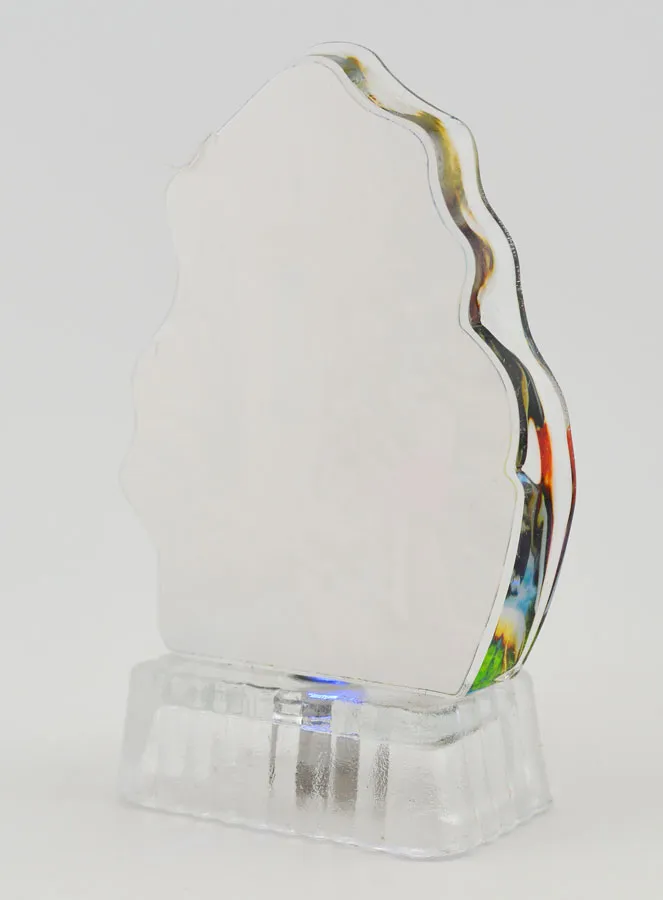 Bild Beleuchtet Unsere Liebe Frau von Lourdes aus Glas (pic 4)