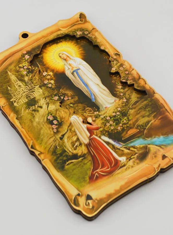 Andenken Bild Unsere Liebe Frau von Lourdes - 15 cm (pic 3)