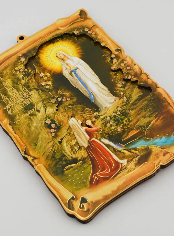 Souvenir Bild Unsere Liebe Frau von Lourdes - 18 cm (pic 3)