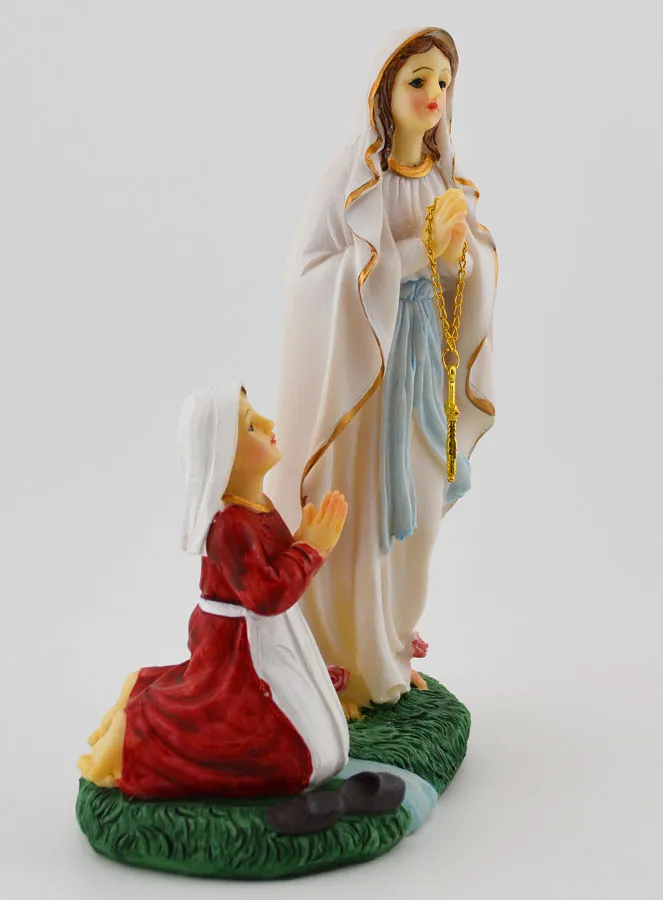 Figur Madonna von Lourdes und Hl Bernadette - 18 cm (pic 3)