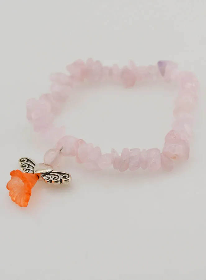 Armband Kind Schutz-Engel - Rosa Quarzstein (pic 4)