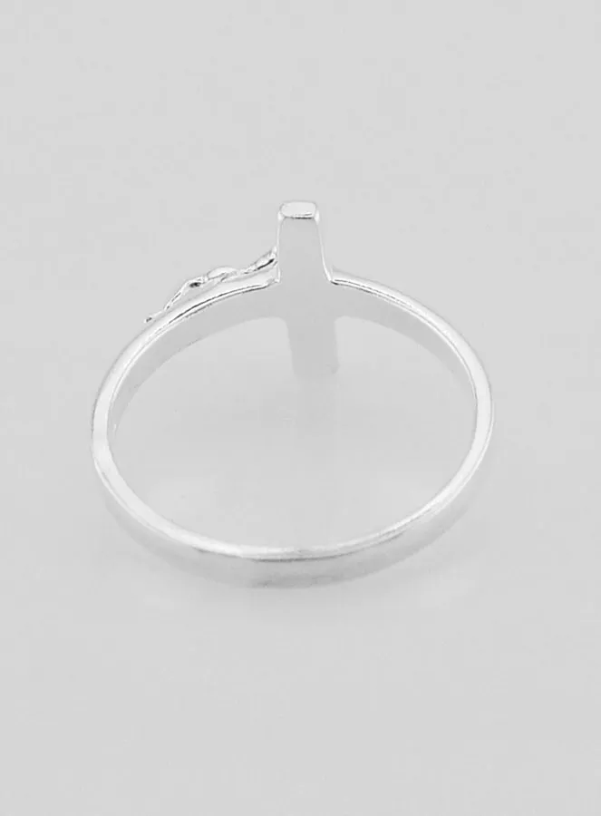 Ring Kreuz Jesus 925er Silber - Grösse 58 (pic 4)