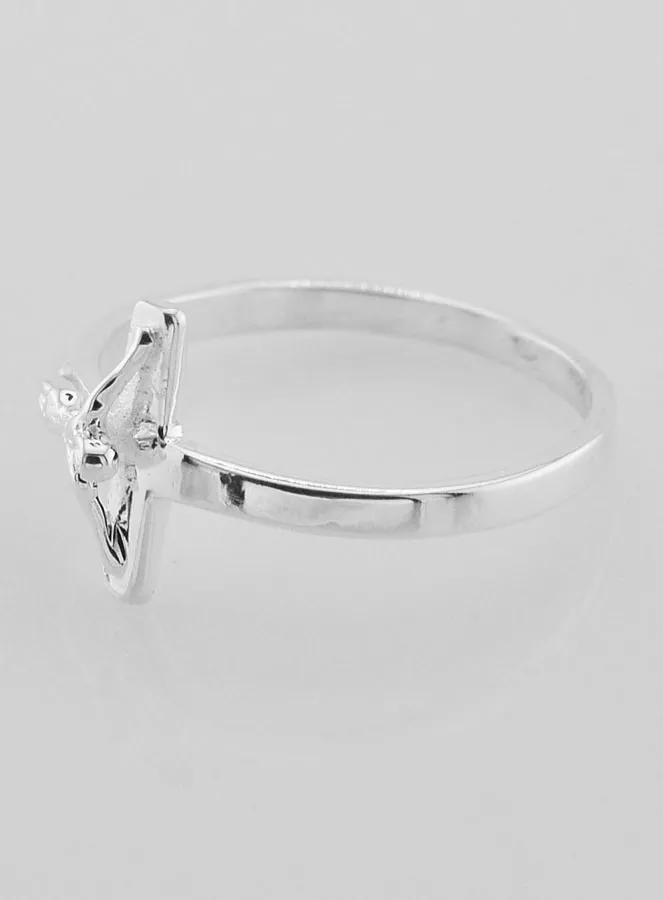 Ring Kreuz Jesus 925er Sterling Silber - Grösse 62 (pic 3)