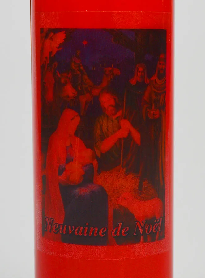 Novenenkerze Rot - Weihnachten (pic 3)