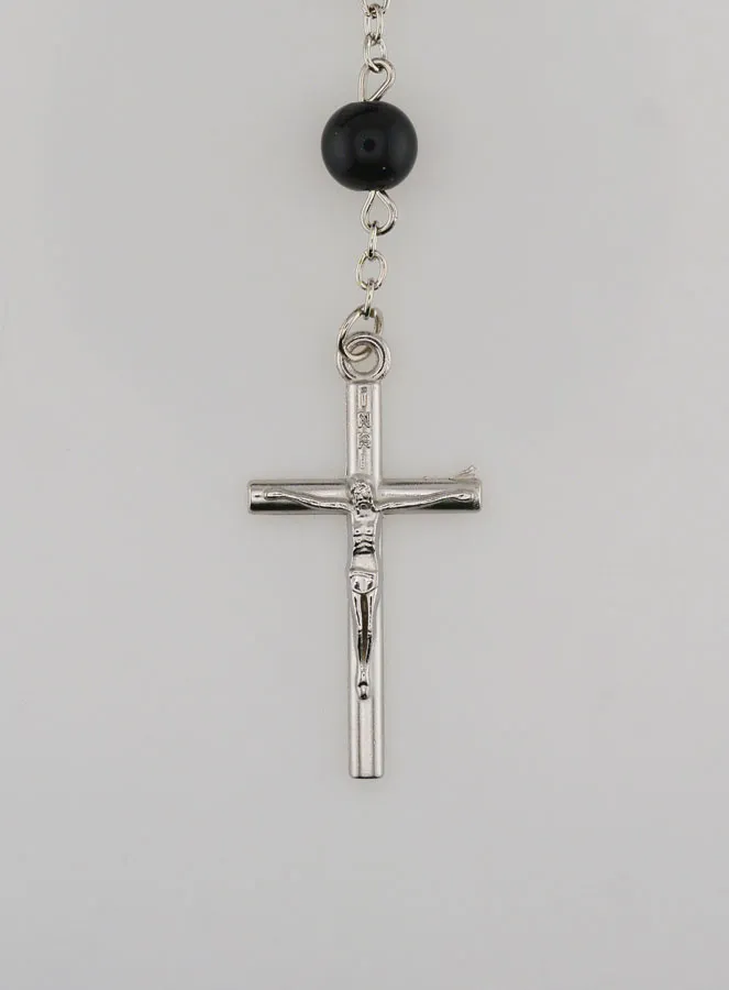 Perlen Rosenkranz Schwarz - Wundertätige Medaille (pic 3)