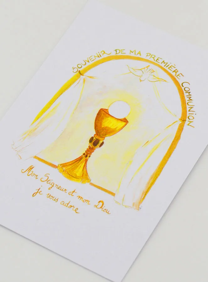 Karte Erinnerung an die Erstkommunion - Gold (pic 4)