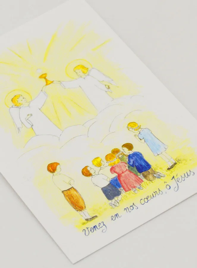 Kommunion Karte - Jesus, o Komm in Unser Herz (pic 3)