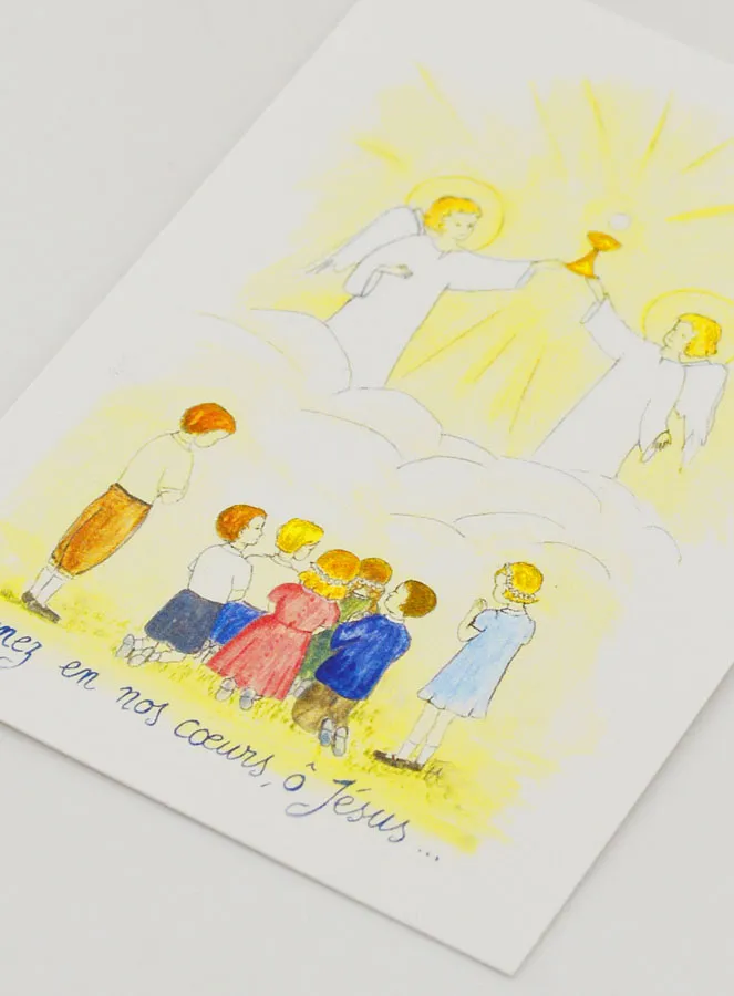Kommunion Karte - Jesus, o Komm in Unser Herz (pic 4)