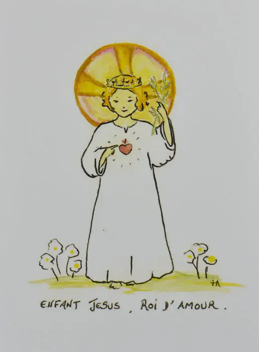 Kommunionkarte - Jesuskind, König der Liebe (pic 2)