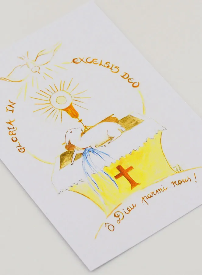 Kommunionkarte - Gloria In Excelsis Deo (pic 3)