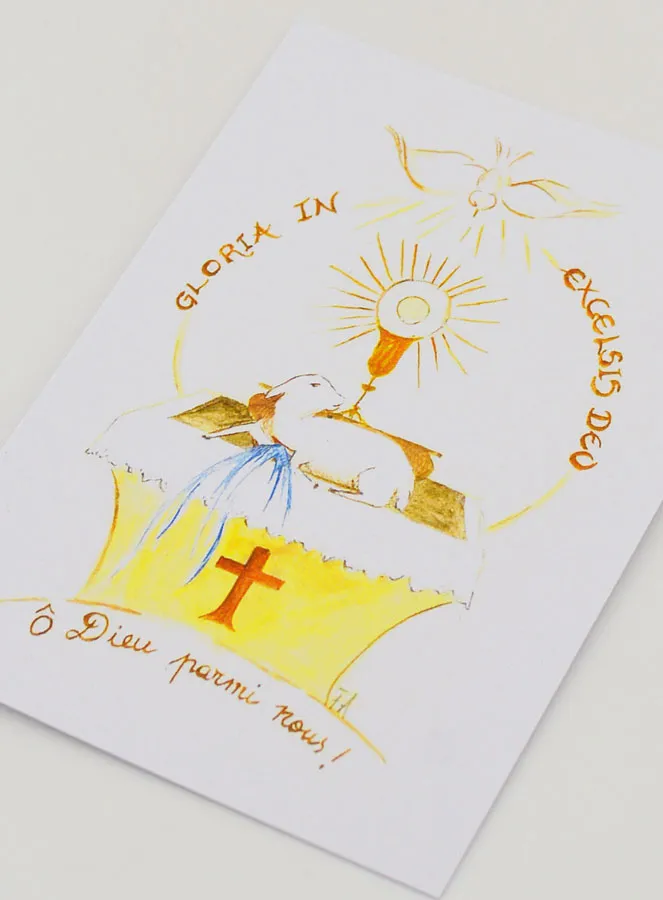 Kommunionkarte - Gloria In Excelsis Deo (pic 4)