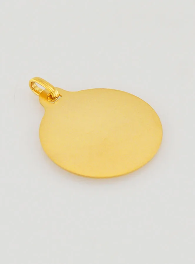 Anhänger Taufmedaillon Maria mit Kind aus Gold (pic 4)