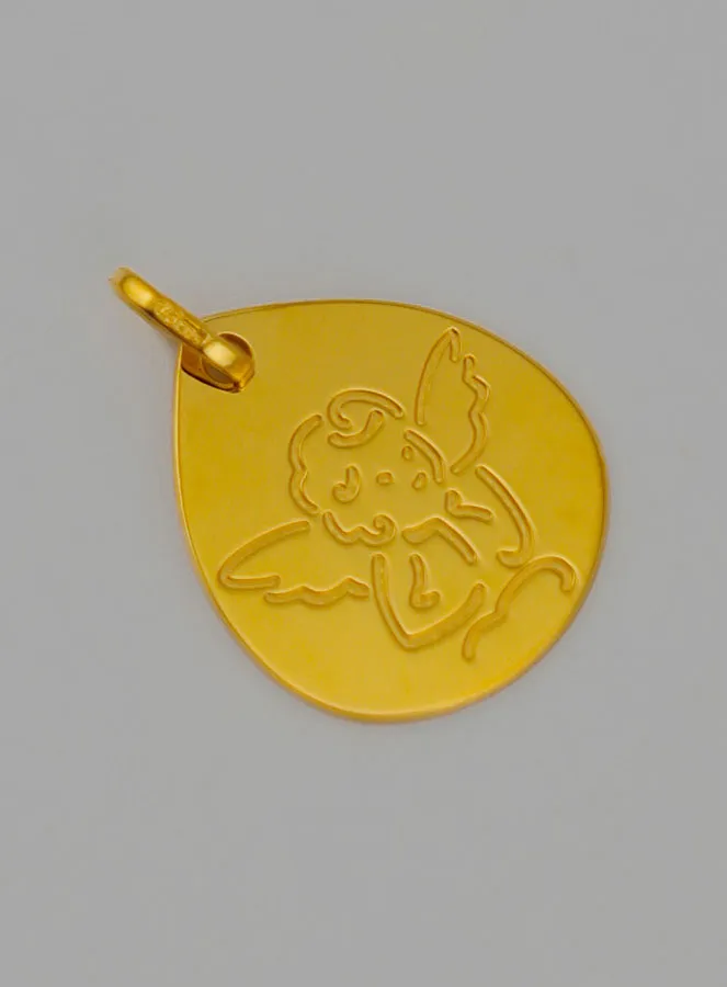 Anhänger Gott schütze Dich aus 375 Gold (pic 2)
