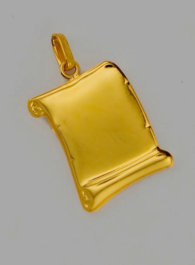 Anhänger Pergament Schutzengel aus 375er Gold (pic 4)
