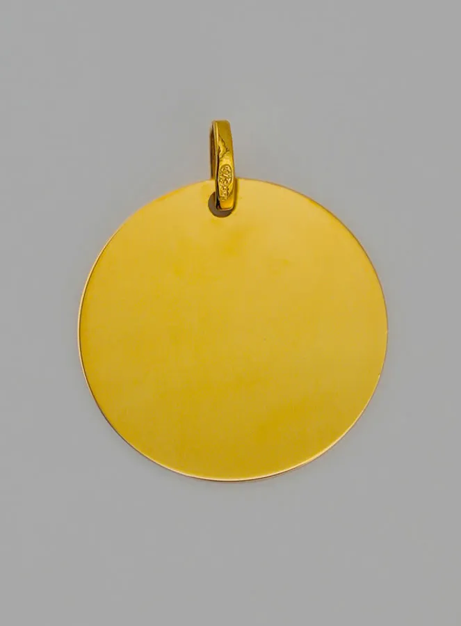 Anhänger Gottesmutter mit dem Kind aus 9 Karat Gold (pic 4)
