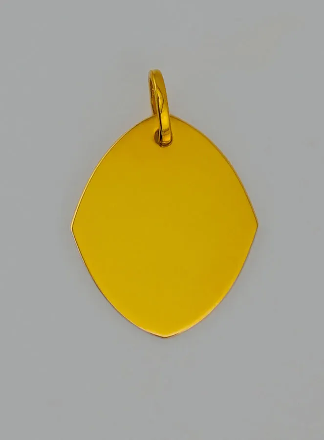 Anhänger Schutz-Engel Gott schütze Dich rautenförmig aus 375er Gold (pic 4)