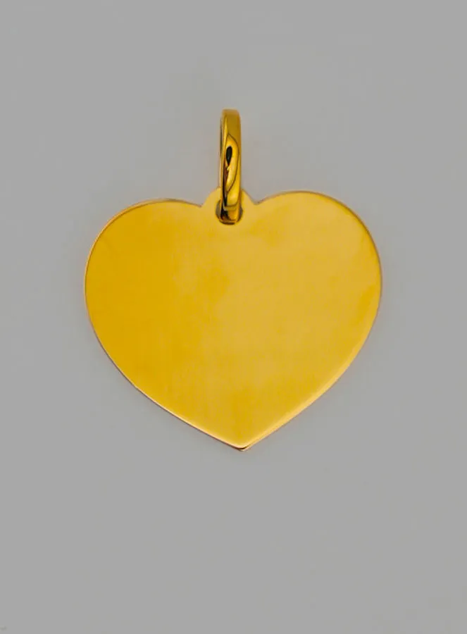 Taufanhänger Schutzengel Herz Mädchen aus Gold (pic 2)