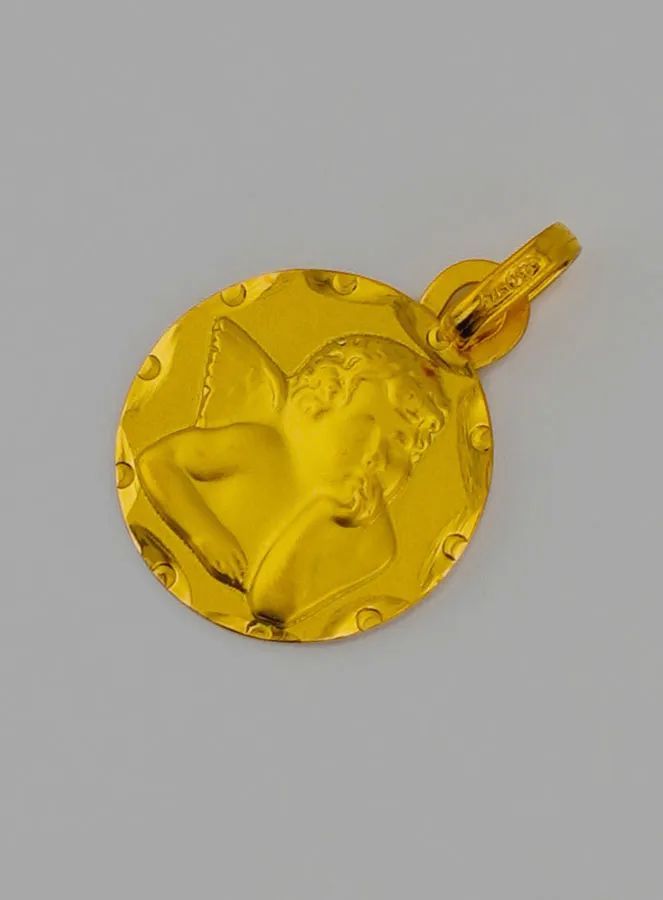 Taufanhänger Engel Raffael 375er Gold (pic 3)