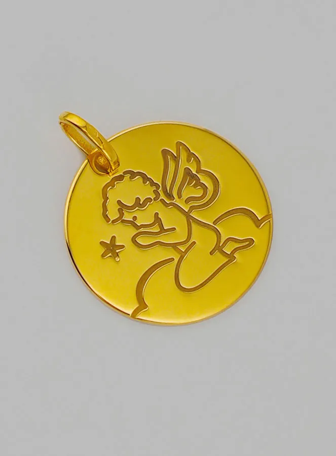 Anhänger Schutzengel Betend aus 375 Gold (pic 2)