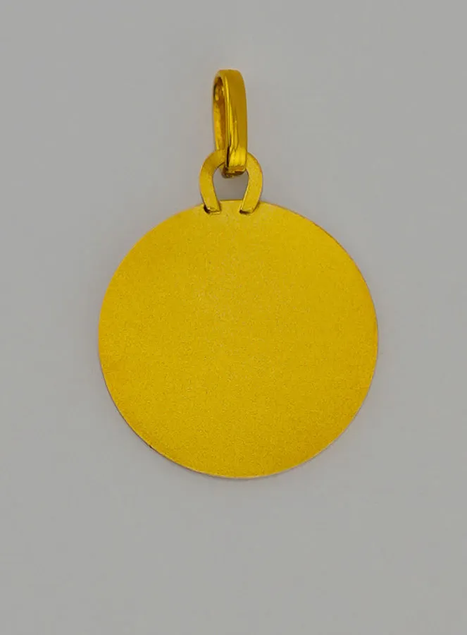 Taufanhänger Profil Maria mit Schleier aus Gold (pic 4)