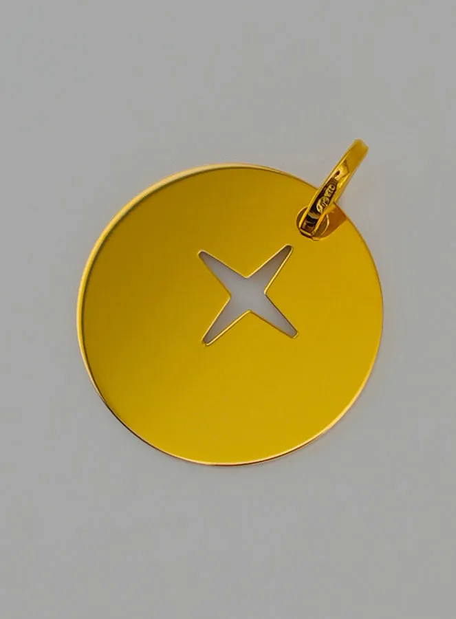 Anhänger Kreuz Jesu Filigrane aus Gold (pic 3)