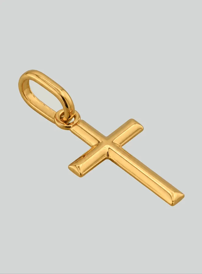 Anhänger Kleines Kreuz aus 9Kt Gelbgold (pic 2)