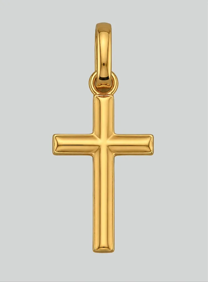 Anhänger Kleines Kreuz aus 9Kt Gelbgold (pic 3)