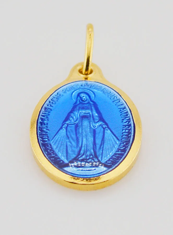 Anhänger Wunderbare Medaille Goldfarben - 18mm (pic 2)