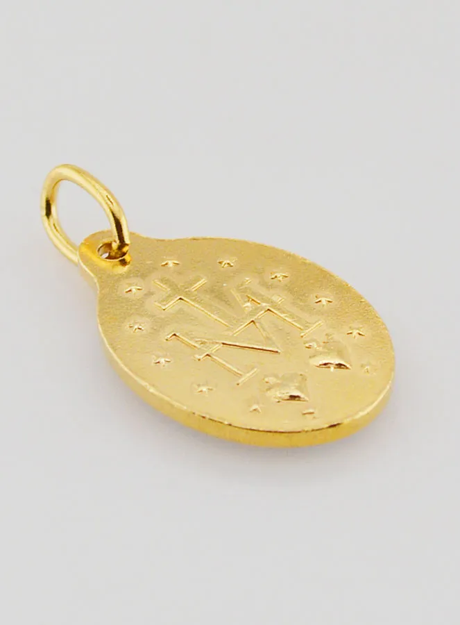 Anhänger Wunderbare Medaille Goldfarben - 18mm (pic 4)